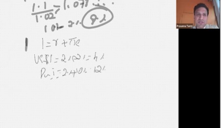 Title: Exchange Rates - Description: Whiteboard showing exchange rate calculations