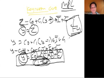 Title: Keynesian Cross - Description: Previous session: Keynesian Cross model showing consumption and aggregate demand